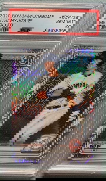 2020 Bowman Chrome Anthony Volpe 1st Mojo Mega Box PSA 10