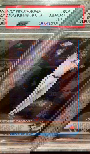 2019 Topps Chrome Update Vladimir Guerrero Jr. PSA 10 GEM MINT #58