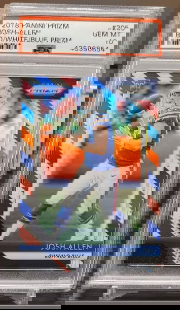 2018 Prizm Red Whit Blue Josh Allen RC PSA10