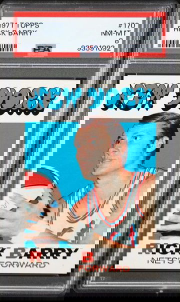 1971 Topps #170 Rick Barry HOF RC PSA 8 ROOKIE