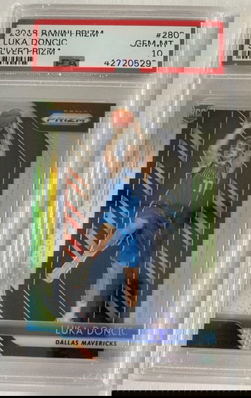 2018 Prizm silver prizm Luka Doncic PSA 10