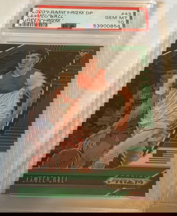 2020 Panini Prizm Lamelo Ball Green Prizm PSA 10