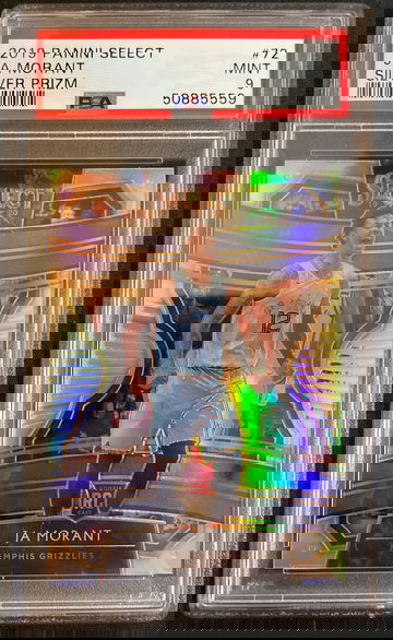 2019 panini select ja Morant silver prizm #72 psa 9 mint
