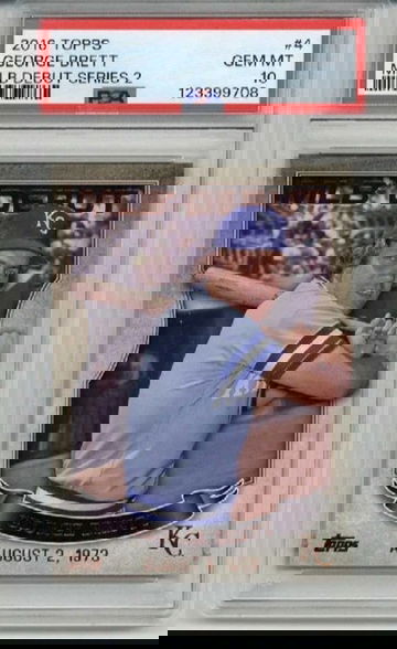 2016 TOPPS MLB DEBUT SERIES 2 #4 GEORGE BRETT ROYALS PSA 10 LOW POP