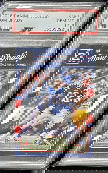 2016 PANINI DONRUSS #180 TOM BRADY Base Set Collection PSA 10 Gem Mint