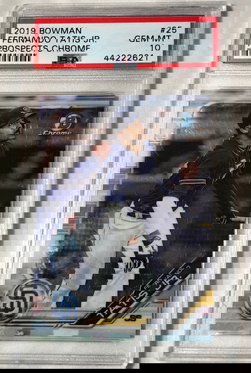 2019 BOWMAN PROSPECT CHROME  #25  FERNANDO TATIS JR.  GEM MINT 10