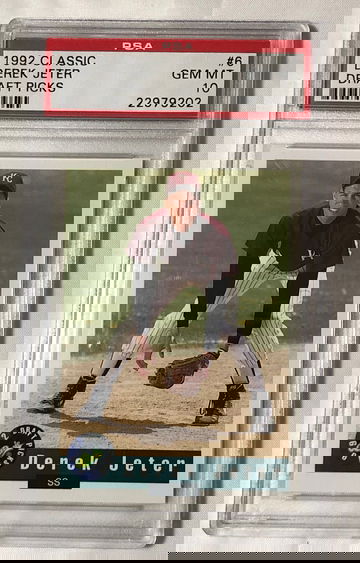 1992 CLASSIC #6 DEREK JETER GEM MT 10