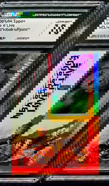 2003 TOPPS LOVE IT LIVE #LL-KB KOBE BRYANT CGC 10 GEM MINT 