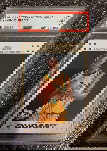 Kevin Durant 2007 Topps White Rookie PSA 7