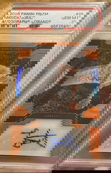 2016 Panini Prizm Nicola Jokic Auto Orange 13/25 PSA 10