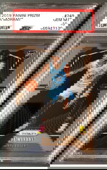 2019-20 Panini Prizm JA Morant Base PSA 10