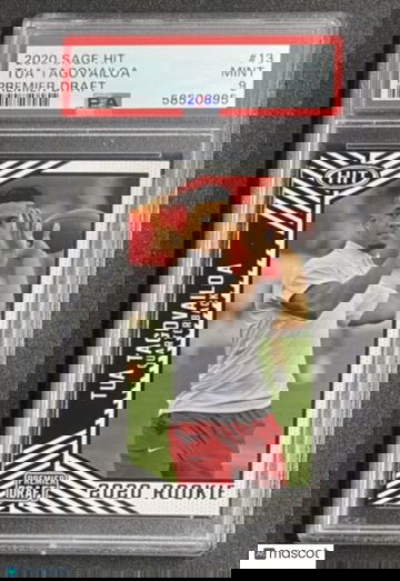 Tua Tagovailoa 2020 Sage Hit Premier Draft RC #13 Miami Dolphins Rookie PSA 9