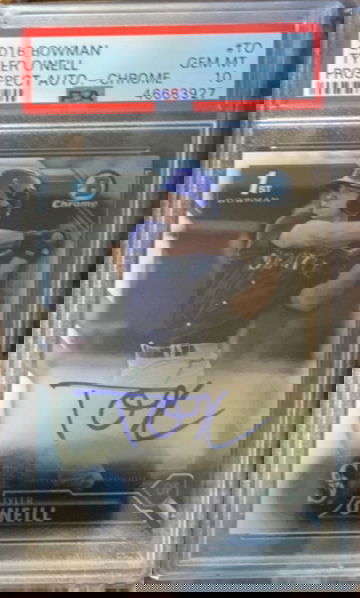 2016 Bowman Chrome Tyler O’Neill Auto autograph 10 gem mint #TO