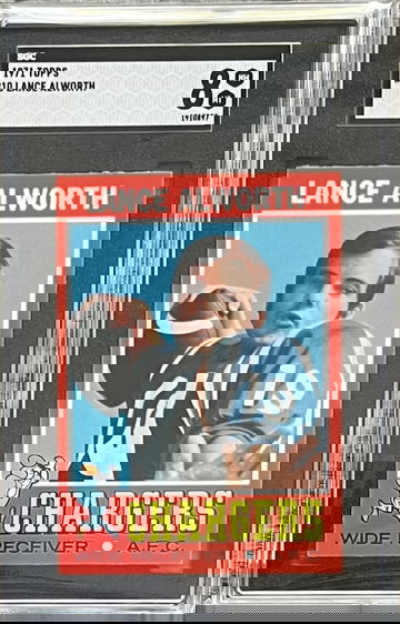 1971 Topps Football #10 Lance Alworth SGC 8 Graded Slab Cowboys Chargers NFL