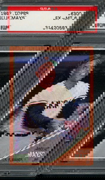 1962 Topps Willie Mays #300 PSA EX-MT 6