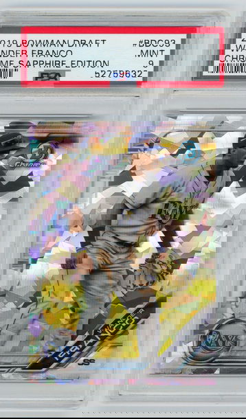 2019 Bowman Draft Sapphire Wander Franco