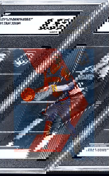 2019-20 Panini Mosaic #182 Trae Young SGC 8.5