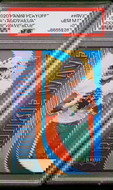 2020 Tua Tagovailoa Playoff Rookie Wave Purple Prizm RW3 PSA 10 Gem Mint