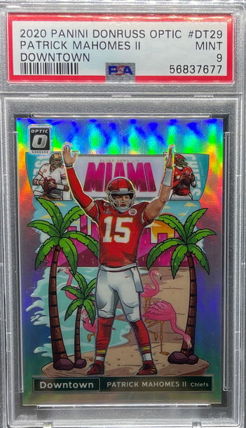 2020 Donruss Optic Patrick Mahomes Downtown