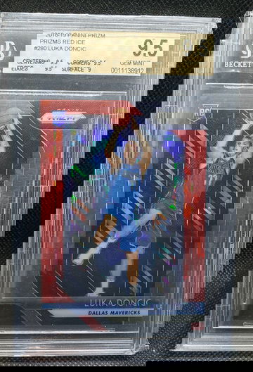 2018 Prizm Luka Doncic Red Ice BGS 9.5