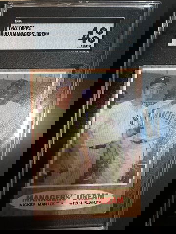 1962 topps #18 managers dream sgc 4