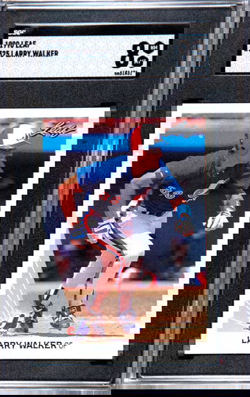 1990 Leaf #325 Larry Walker RC SGC 8 NM-MT