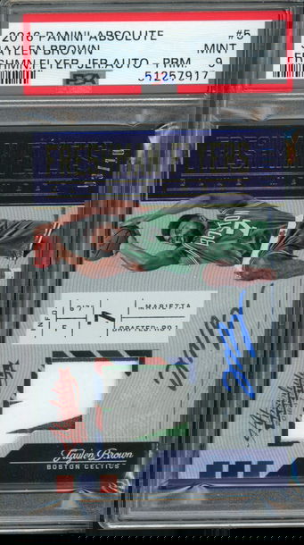 2016 Absolute Freshman Flyer Jersey Auto Prime /10 Jaylen Brown PSA 9 