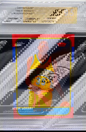 2007 Fleer 1986-87 Rookies Retro #143 Kevin Durant BGS 9.5