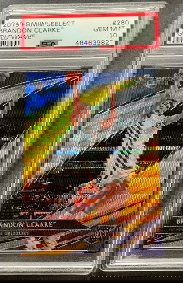 2019 Select Courtside Brandon Clarke Gold Wave PSA 10