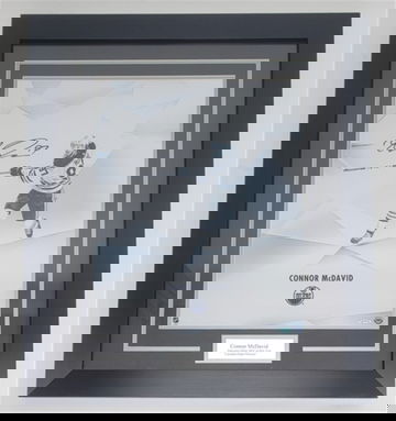 Connor McDavid Autographed & Framed 16x20 "CLARITY" Photo UDA