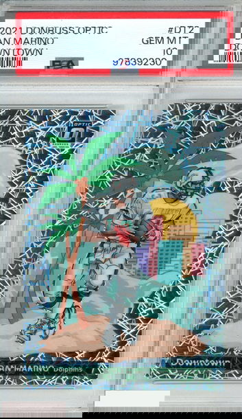 2021 PANINI DONRUSS OPTIC DOWNTOWN DAN MARINO #DT2 MIAMI DOLPHINS HOF PSA 10