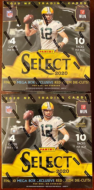 2020 NFL Select Megabox. Lot of 2