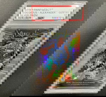 2018 Shai Gilgeous-Alexander select silver psa 10