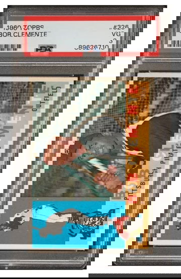 1960 Topps Roberto Clemente card #326 PSA 3. 