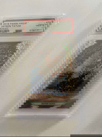 Jayson Tatum panini prizm Mosaic psa 10