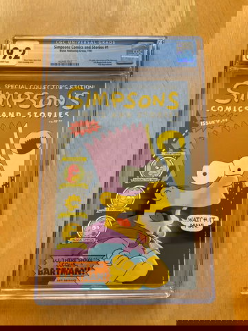 Simpsons Comics and Stories #1 CGC 9.2 White Pages