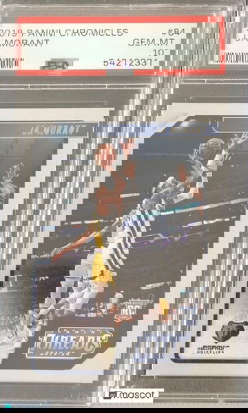 Ja Morant 2019 Panini Chronicles Threads #84 PSA 10 Rookie RC Memphis Grizzlies