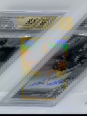2017 Bowman Chrome Gavin Sheets Gold Refractor Auto