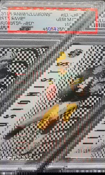 Brett Favre 2018 Illusions RED /99 PSA 10