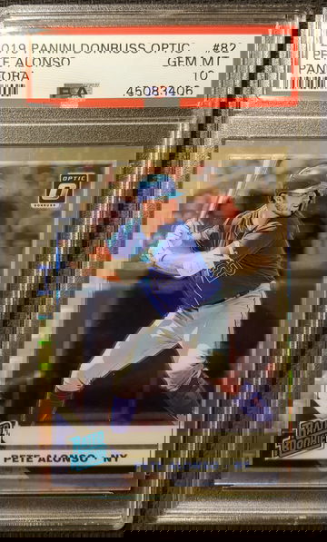 2019 Panini Donruss Optic Pete Alonso Rated Rookie Pandora Refractor */99
