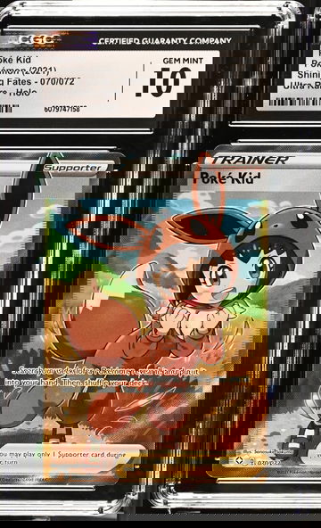 2021 Pokémon Sword & Shield Shining Fates Full Art Trainer Poké Kid #070/072 CGC 10