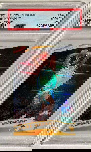 2005-06 Topps Chrome Refractor Kobe Bryant #863/999 PSA 9 Mint