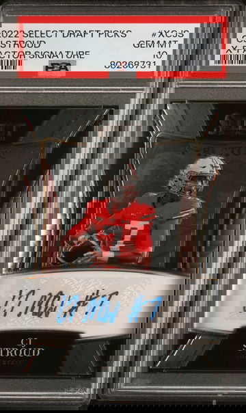 CJ Stroud 2022 Panini Select Draft Picks X-Factor RC Autograph PSA 10 Gem Mint