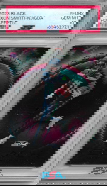 2023 Panini Black Forcefield Jaxon Smith-Njigba SP Insert RC #FOR2 PSA 10 Gem Mint