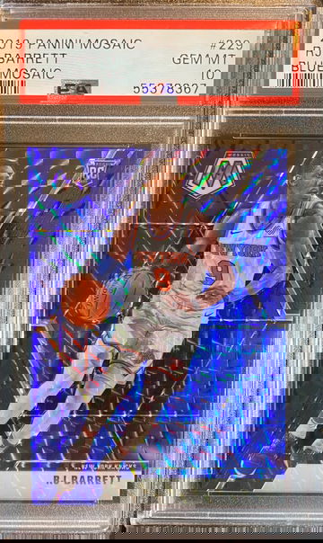 2019 Panini Mosaic Blue RJ Barrett ROOKIE #229 RC #’d /99 PSA 10 GEM MINT POP (8)