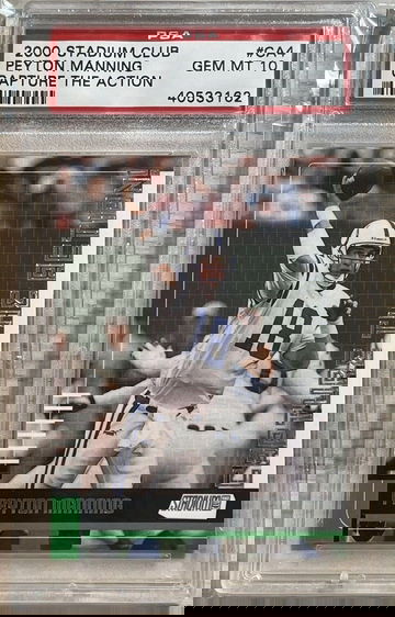 2000 Topps Stadium Club Capture The Action Peyton Manning #CA4 PSA 10