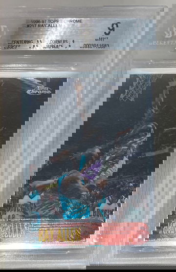 Ray Allen  2006-07 topps chrome rc rookie  bgs 9