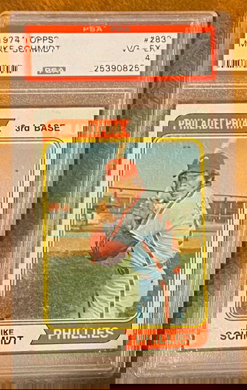 1974 Topps Mike Schmidt PSA 4 VG-EX 