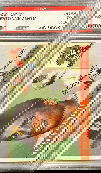 1955 Topps Roberto Clemente Rookie Card PSA 1.5