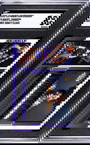 2023-24 Panini Contenders #15 Magic Johnson Historic Draft Class SGC 8